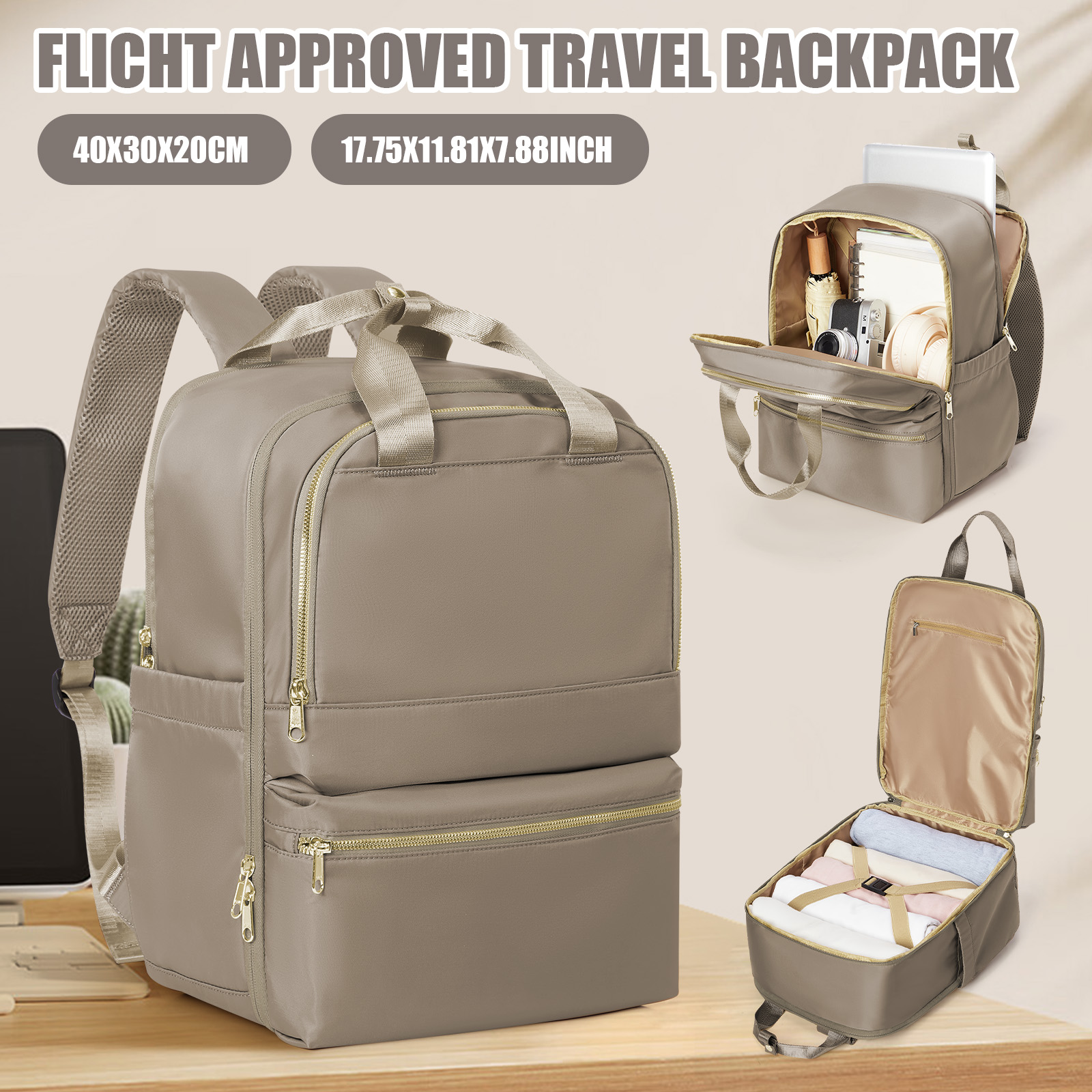 Canvas Backpack Casual - Ryanair 40x30x20 reisrugzak voor dames, leraar