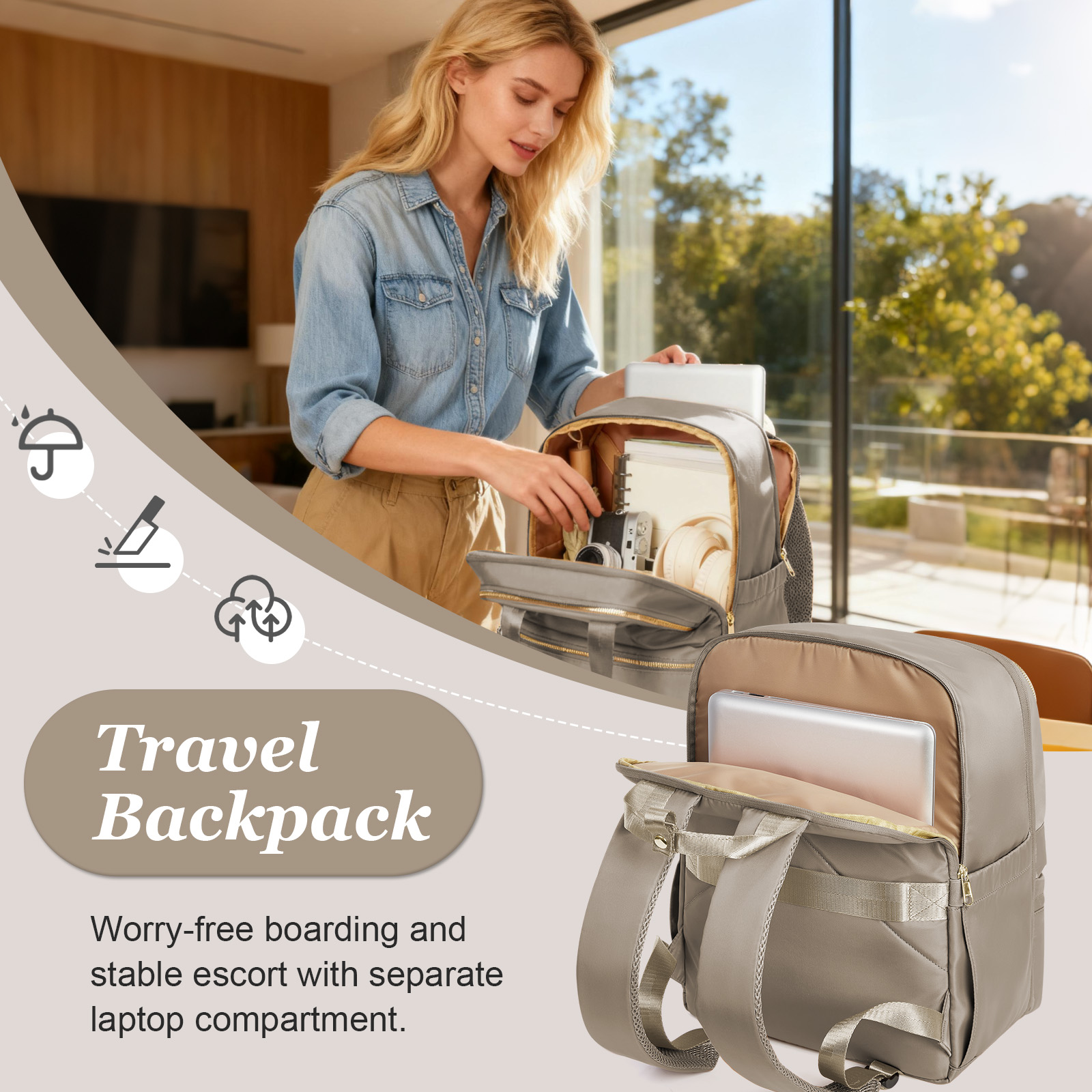 Ryanair 40x30x20 reisrugzak vo - Canvas Backpack Casual recensie en prijs
